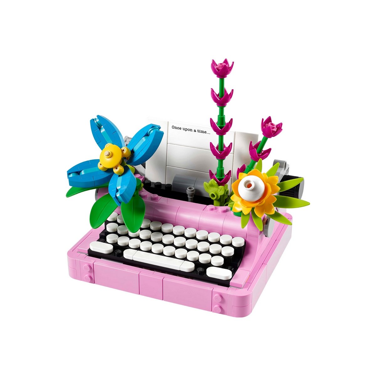 Máquina De Escribir Con Flores Lego Creator